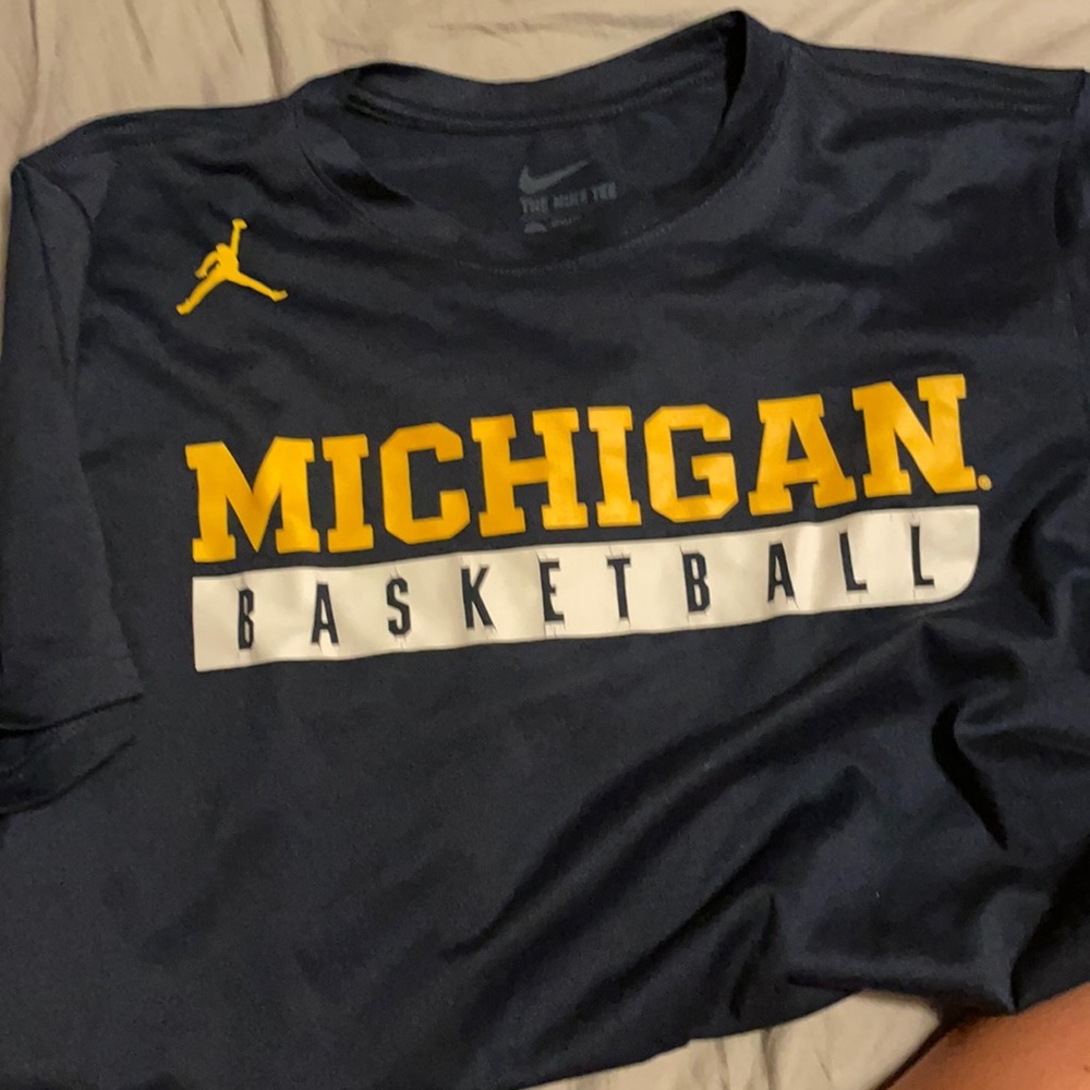 Jordan Michigan basketball tshirt